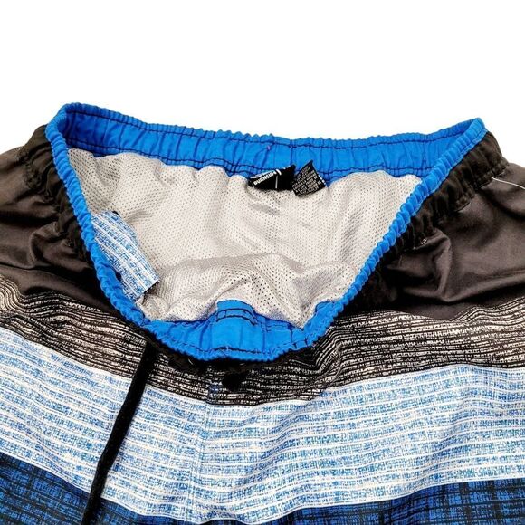 2/$20 Burnside Blue & Black Track Shorts Pants Size: XL - Picture 5 of 9